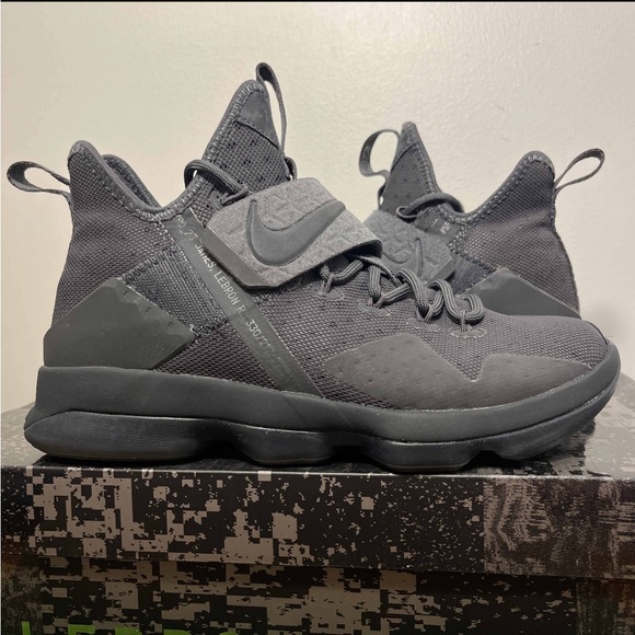 Nike LeBron 14 XIV Limited Zero Dark Thirty Anthracite - Picture 1 of 10